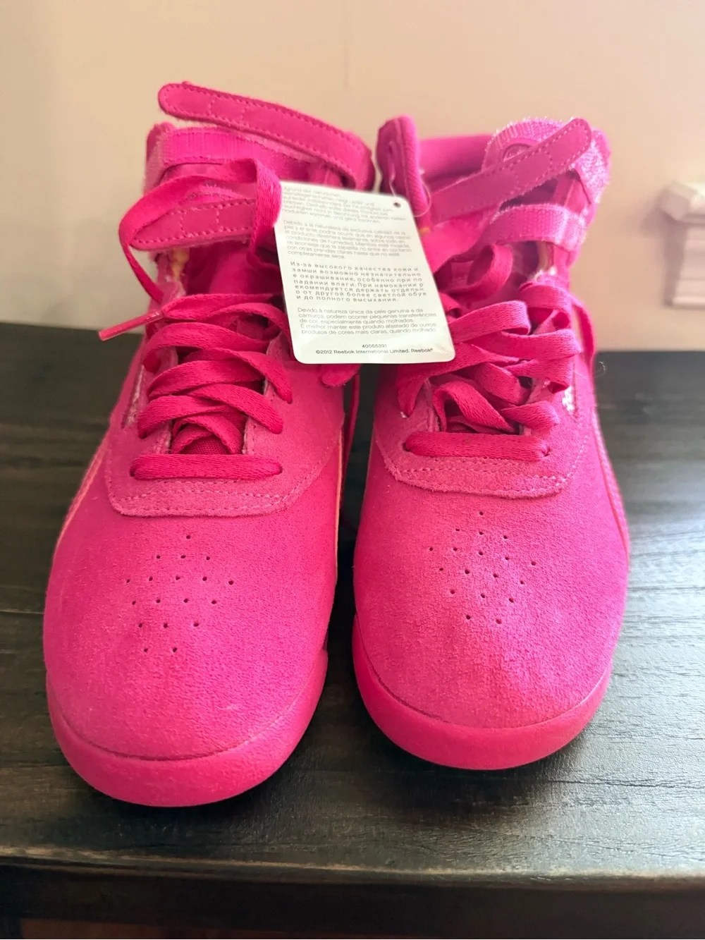 REEBOK Pink Classic High Tops -NWT